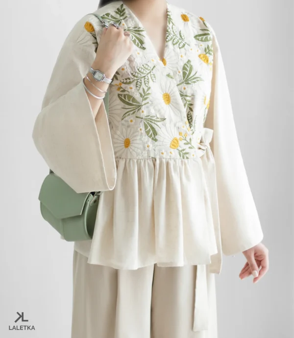 شلوار وایدلگ کتون نچرال - Image 4